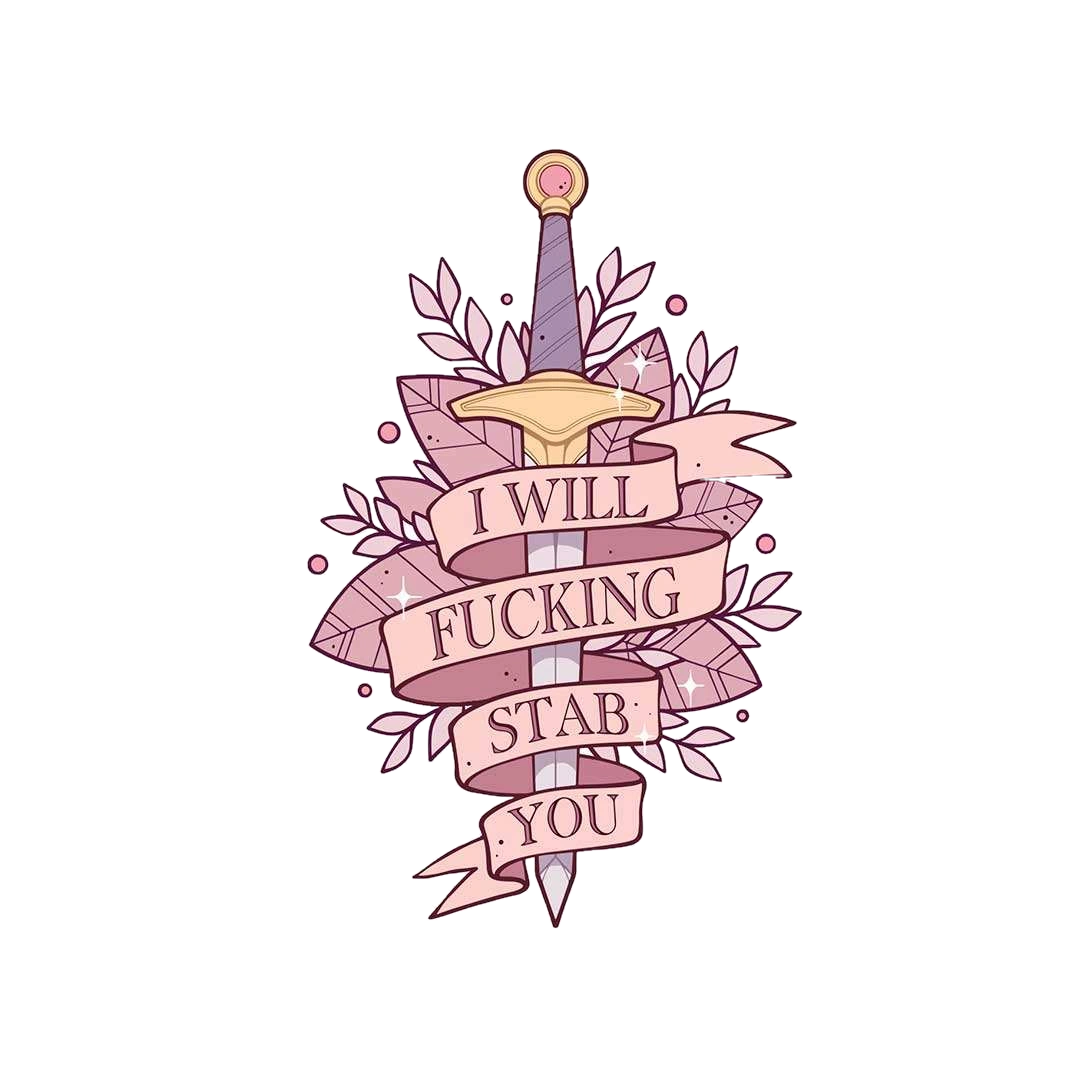 I Will Fucking Stab You Sticker
